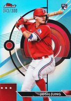 2023 Topps Finest #75 Josh Jung Sky Blue Baseball Card