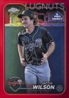 2024 Topps Pro Debut #PDC40 Jacob Wilson Chrome-Red Refractor Baseball Card