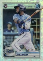 2020 Bowman Chrome #11 Randy Arozarena Refractor Baseball Card