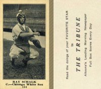 1916 Altoona Tribune #154 Ray Schalk Baseball Card