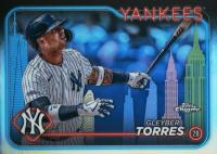 2024 Topps Chrome #280 Gleyber Torres Big Apple Refractor Baseball Card
