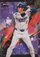 2024 Topps Finest #100 Shohei Ohtani Purple Refractor Baseball Card