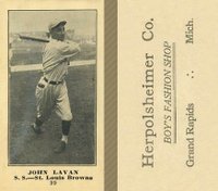 1916 Herpolsheimer Co. #99 John Lavan Baseball Card
