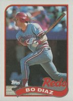 1989 Topps #422 Bo Diaz Baseball Card