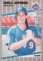 1989 Fleer #38 Gregg Jefferies Baseball Card