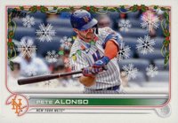 2022 Topps Holiday #HW65 Pete Alonso Ssp Baseball Card