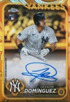 2024 Topps Gilded Collection Topps Chrome Gold Autographs #CGAJD Jasson Dominguez Baseball Card