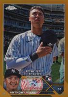 2023 Topps Chrome Update #USC35 Anthony Volpe Gold Refractor Baseball Card