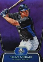 2012 Bowman Platinum Prospects #BPP2 Nolan Arenado Purple Refractor Baseball Card