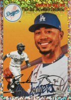 2023 Topps Chrome Platinum Anniversary #218 Mookie Betts Rose Gold Mini Diamond Refractor Baseball Card