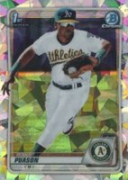2020 Bowman Chrome Prospects #BCP145 Robert Puason Atomic Refractor Baseball Card
