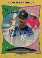 2023 Topps Brooklyn Collection Autograph #DM Don Mattingly Gold Baseball Card