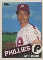 1985 Topps Mini #325 John Denny Baseball Card