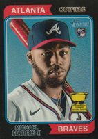 2023 Topps Heritage #30 Michael Harris II Chrome-Black Refractor Baseball Card