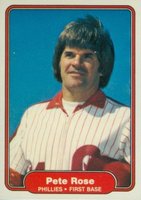 1982 Fleer #256 Pete Rose Baseball Card