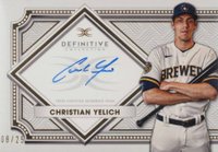 2022 Topps Definitive Definitive Autograph Collection #DCACKL Christian Yelich Baseball Card