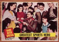 1962 Topps #143 Greatest Sports Hero Babe Ruth Special Baseball Card