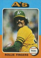 1975 Topps #21 Rollie Fingers Baseball Card