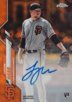 2020 Topps Chrome Rookie Autographs #RALW Logan Webb Orange Wave Refractor Baseball Card