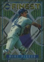 1995 Finest #113 Mike Piazza w/Coating Baseball Card