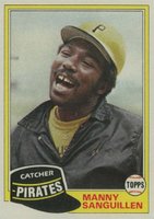 1981 Topps #226 Manny Sanguillen Double print Baseball Card
