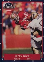 1991 Fleer Stars 'N Stripes #110 Jerry Rice Football Card