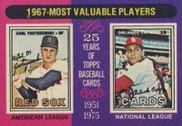 1975 Topps #205 1967 MVP's Baseball Card