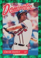 1993 Donruss Elite Dominator #5 Dave Justice Baseball Card