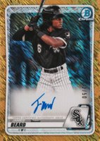 2020 Bowman Chrome Prospect Autographs #CPAJBE James Beard Gold Shimmer Baseball Card