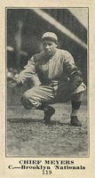 1916 Sporting News #119 Chief Meyers Blank Back Baseball Card