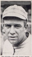 1916 Fleischmann Bakery # Tris Speaker Hand Cut-No Tab Baseball Card