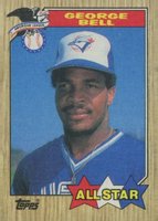 1987 Topps #612 George Bell All-Star Baseball Card