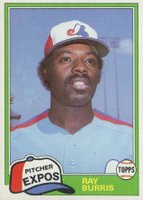 1981 Topps #744 Ray Burris Traded Baseball Card