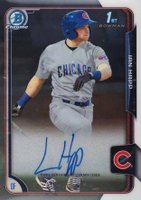 2015 Bowman Chrome Draft Pick Autograph #BCAIH Ian Happ Baseball Card