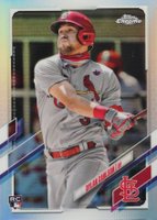 2021 Topps Chrome #140 Dylan Carlson Refractor Baseball Card