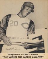 1957 Kahn's Wieners # Frank Robinson Baseball Card