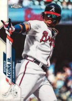 2020 Topps Chrome #112 Ronald Acuna Jr. Refractor Baseball Card