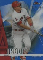 2017 Finest  #1 Mike Trout Blue Refractor Baseball Card
