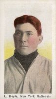 1910 Sporting Life # Larry Doyle Pastel Background Baseball Card