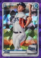 2020 Bowman Chrome Sapphire Edition #BCP117 Joe Ryan Purple Baseball Card