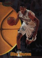 1997 Bowman's Best Preview #BBP1 Allen Iverson Basketball Card