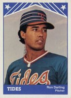 1983 TCMA Tidewater Tides #1 Ron Darling Baseball Card