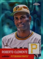 2022 Topps Chrome Platinum Anniversary #21 Roberto Clemente Aqua Lava Refractor Baseball Card