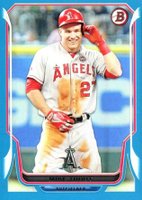 2014 Bowman #168 Mike Trout Blue Baseball Card