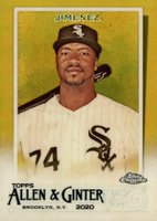 2020 Topps Allen & Ginter Chrome #30 Eloy Jimenez Gold Refractor Baseball Card