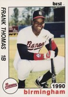 1990 Best Birmingham Barons #1 Frank Thomas Baseball Card