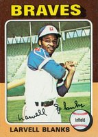 1975 Topps Mini #394 Larvell Blanks Baseball Card