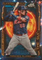 2023 Topps Cosmic Chrome Planetary Pursuit #5 Francisco Alvarez Sun Baseball Card