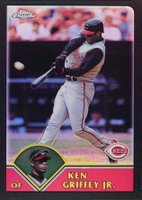 2003 Topps Chrome #239 Ken Griffey Jr. Black Refractor Baseball Card