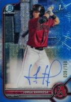 2022 Bowman Chrome Prospect Autographs #CPAJBA Jorge Barrosa Hta Choice Refractor Baseball Card